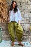 Sundaze Cheesecloth Bloomer Pant Olive